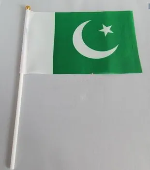 14 *21 см, пакистански ръчен сигнален флаг, малък банер, знамена