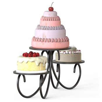 3-Слойная Пластмасова Чаша Багажник Торта За Десерт Торта Чаша Простор За Торта Плодове Бонбони Дисплей Кула Подходящи За Сватба Парти По Случай Рождения Ден