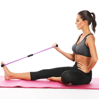 8-образна еластична лента за тренировка на раменете и гърба, симулатор за гърдите, домашното обзавеждане за фитнес, дамски 8-образна дърпане на въже