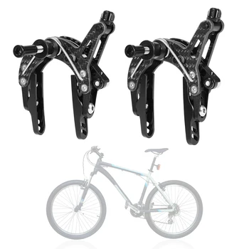Ultralight, 2 броя, от въглеродни влакна велосипеден спирачните челюсти C тормозными апаратчета отпред и отзад, комплект спирачни челюсти за планински пътят мотори, аксесоари за велосипедни спирачки