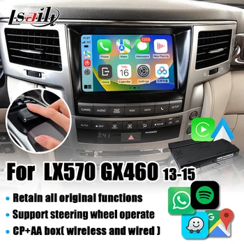 Безжичен Интерфейс Lsailt CP AA за Lexus LX570 2013-2015 GX460 с функция за Възпроизвеждане на видео в колата, GPS-навигация, Огледално Връзка