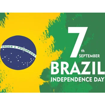 Бразилски флаг с двустранен печат, пълноцветен Национален, Произведено по поръчка на външно украшение, Флаг на Бразилия, 200 години, 3x5FT