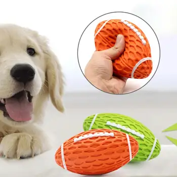Дъвченето играчка за кучета, устойчив на укусам, снимающая скука, не поддающаяся деформация, играчка за котки, кучета, футболни гласови звукови топки за забавление