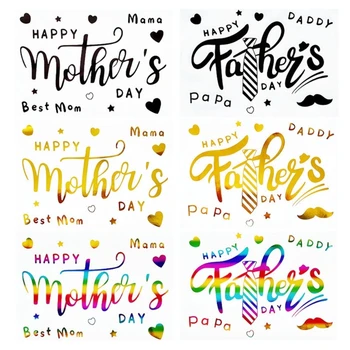 Етикети с балони за Деня на бащата, Етикети с декоративни букви на Деня на майката, scrapbooking на едро