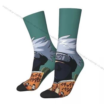 Забавен луд чорап за мъже в стила на нинджа в стил хип-хоп, ретро Хайкюу, безшевни чорап с принтом за момчета, всекидневни подарък