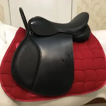 Нова система от телешка кожа с вградена луга седла, удобни и дишащи аксесоари за езда, седло за коня