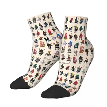Пиано, чорапи до глезените в стил поп-арт, мъжки дамски зимни чорапи от полиестер