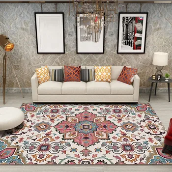 Реколта цветя килим за хола марокански килими дивани за спални на масичка за кафе подложка за кабинет, трапезария, скандинавски мат