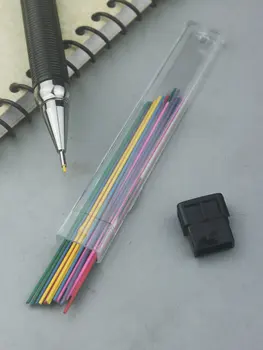 Цветен механичен грифель 0,7 мм за захранване на моливи, 0,9 мм за захранване на механични моливи, 0,7 мм, за презареждане на цветни моливи за писане