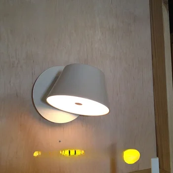 Цветни въртящи монтиран на стената лампа Nordic creative за всекидневната и модерен хотел, спалня, коридор, прикроватной нощни шкафчета