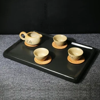 Чаен поднос, каменна чай, чай тава от естествени необработени камъни, чаен поднос, чаен поднос Shengwu Jinshi, опашката черен дракон